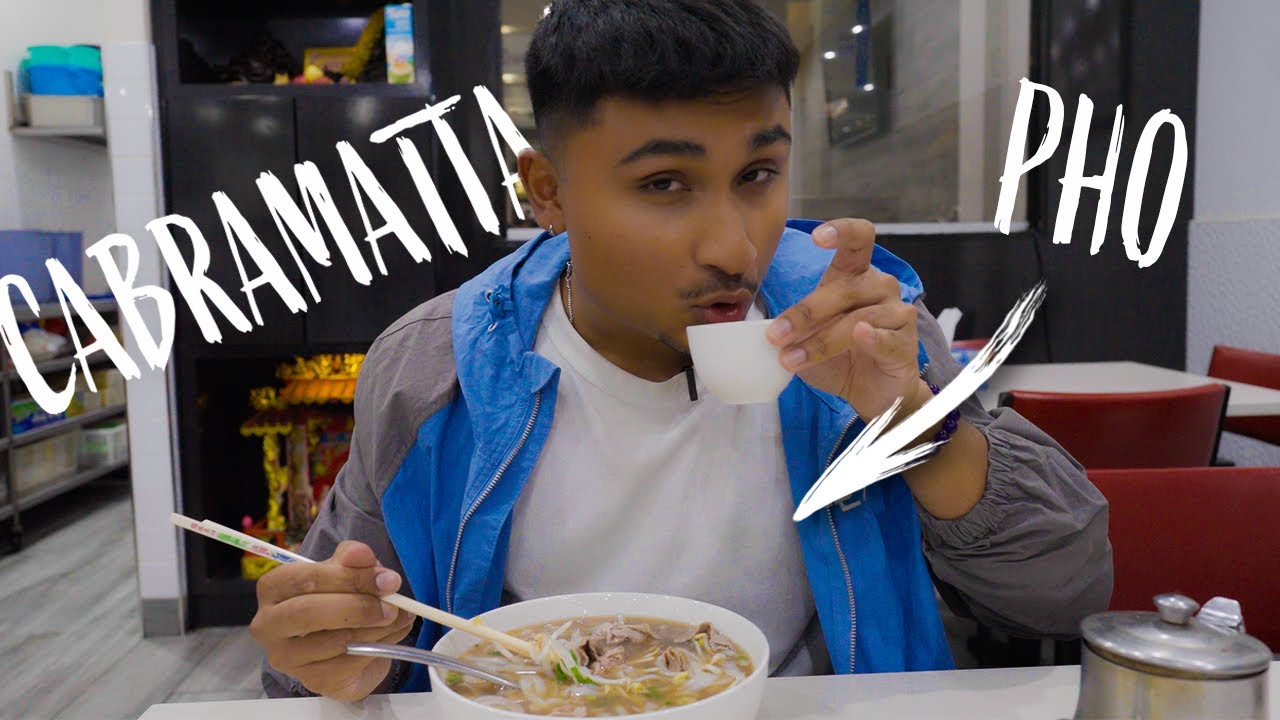 Eating Vietnamese food in CABRAMATTA SYDNEY