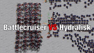 Can 40 Battlecruisers beat 400 Hydralisks?