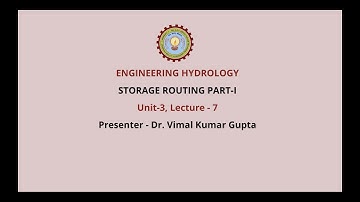 Engineering  Hydrology | Storage Routing Part-1| AKTU Digital Education