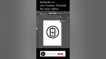 Battery icon and charging logo design illustrator tutorial.