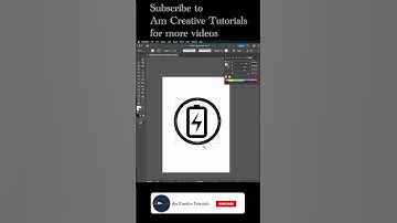 Battery icon and charging logo design illustrator tutorial.