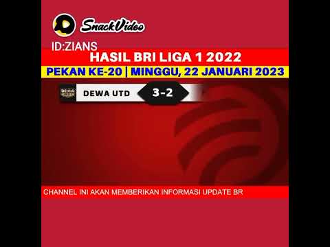 hasil BRI liga 1 | DEWA UNITED VS PERSITA