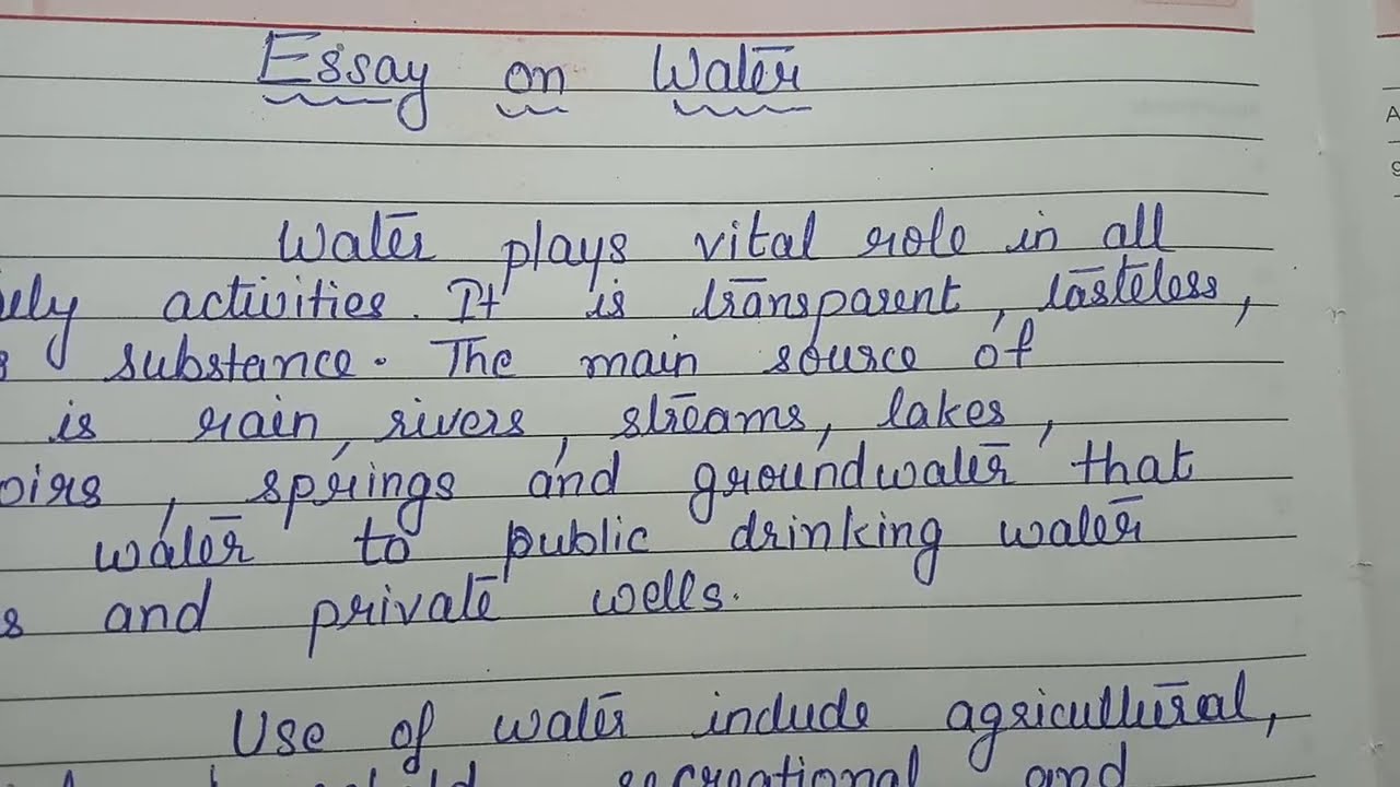 essay on advantages and disadvantages of water