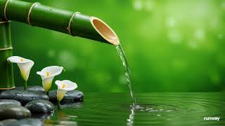 Bamboo Water Fountain and Soft Piano – Serenity Music for Meditation and Restful Healing Sleep
