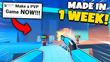 I Made a Roblox PVP Game in 1 Week