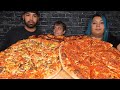 PIZZA & WINGS MUKBANG WITH MY MOM AND SISTER