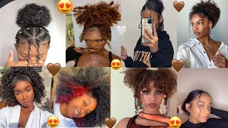 👩🏽‍🦱🤍Cute 🤎Natural Curly Hairstyles🤍👩🏽‍🦱~2022