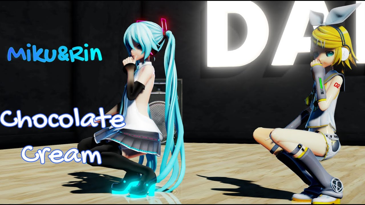 [MMD] Miku&Rin - Chocolate Cream - YouTube