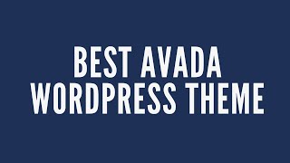 Best Avada Themeforest Wordpress Theme