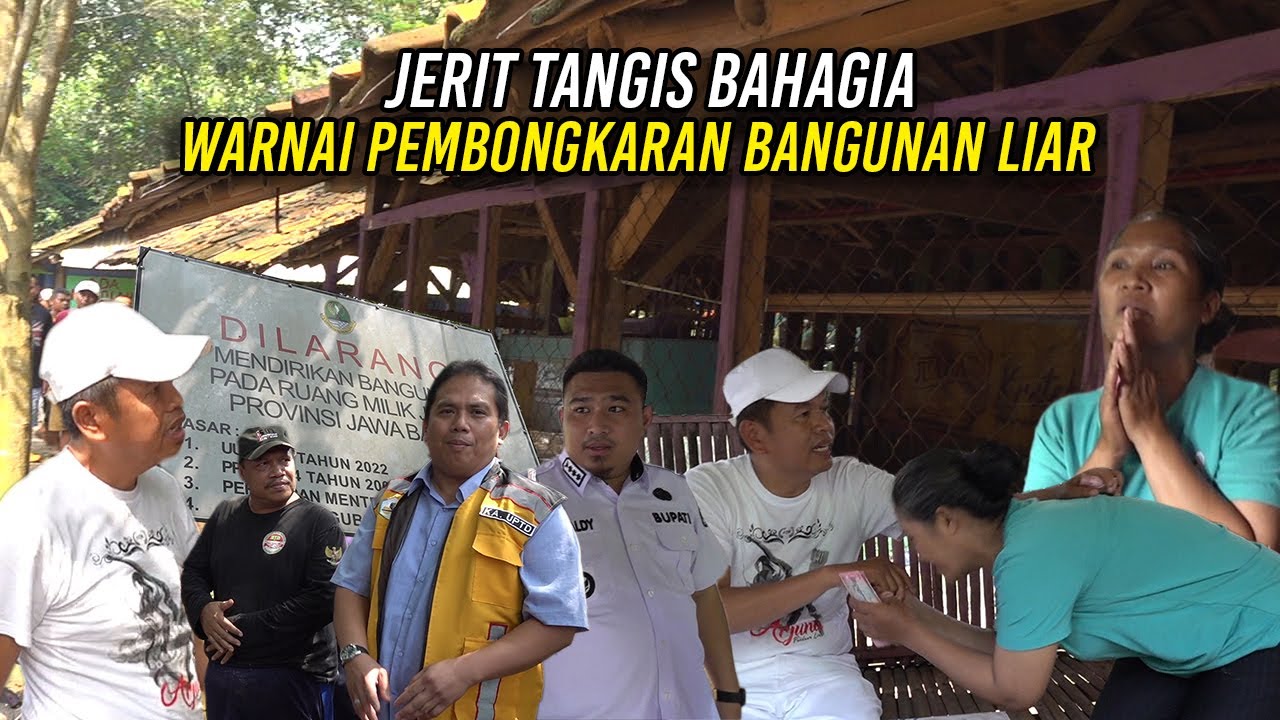 JERIT TANGIS BAHAGIA WARNAI PEMBONGKARAN BANGUNAN LIAR DI TANAH PU PROVINSI