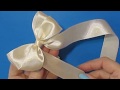 Супер_быстрый Бант из Ленты своими руками/ribbon hair bow/как сделать завязать красивый бант