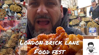 Brick lane - Bethnal Green - London - Sunday Food Market review HALAL Bearded Broz Street food