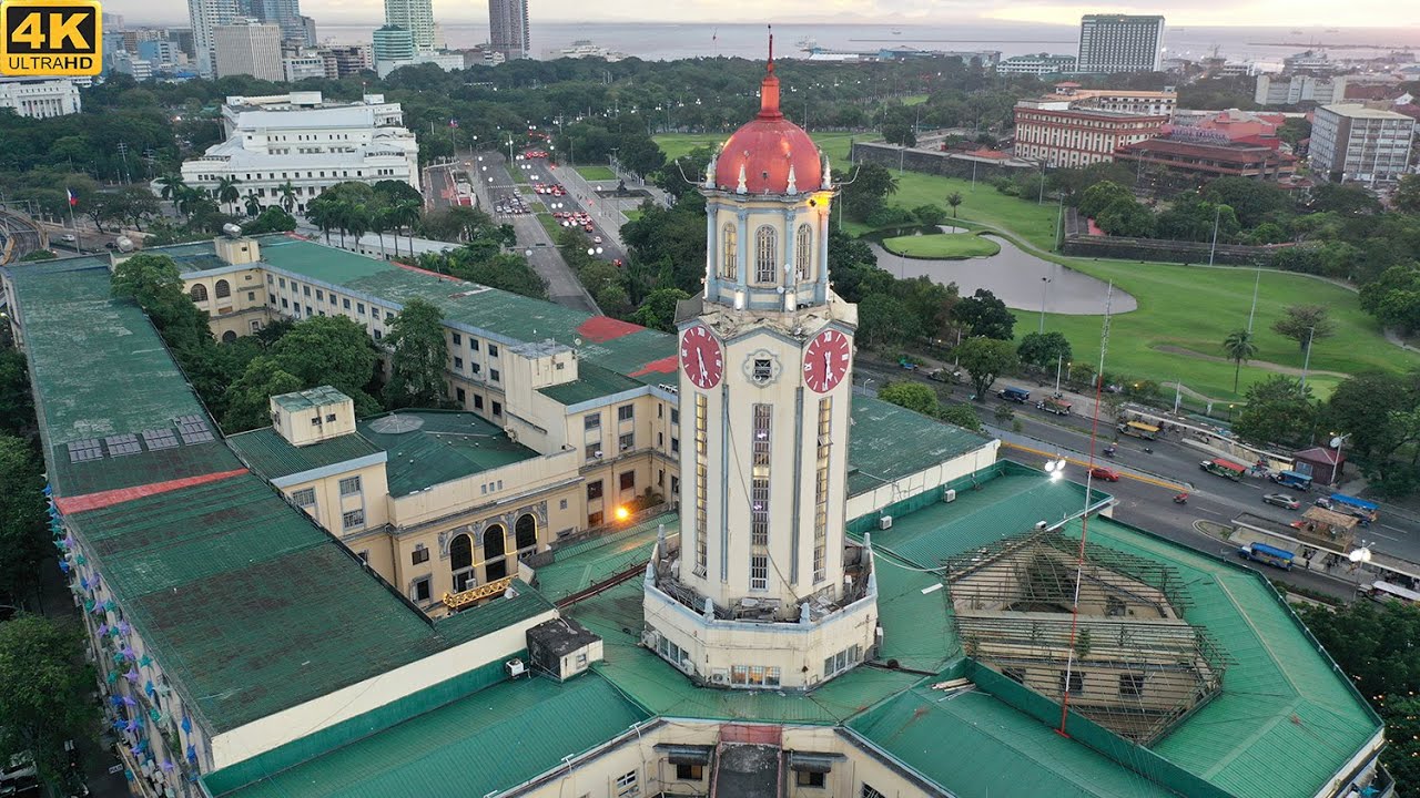 Manila Aerial Videos | City Hall, Intramuros, Manila Cathedral, Fort