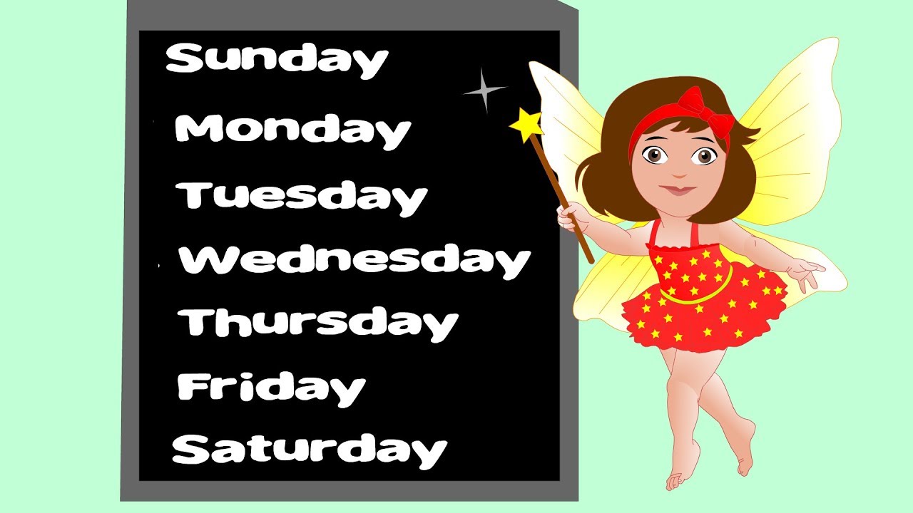 Names Seven Days of the Week for all Class | Days of the Week Song - 7 ...