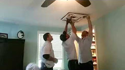 LBA Ductless Air Conditioning Installation into Ceiling