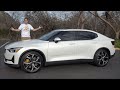 Polestar 2 - это электрический люксовый спортивный седан конкурирующий с Tesla