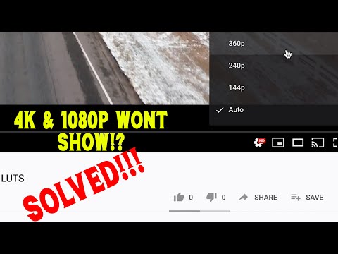 (solved) 4k & 1080p video uploaded only shows in 360p or 240p in Youtube