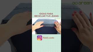 IDEAS PARA RECICLAR TUS JEANS #manualidadesfaciles #manualidades #reciclajecreativo