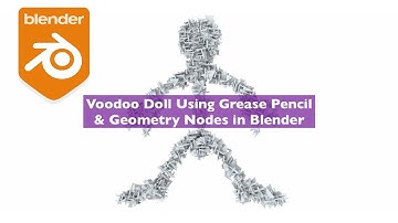 LIVENODING Procedural Voodoo Doll Using Grease Pencil and Geometry Nodes
