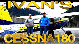 Ivan's Cessna 180 #bushplane #backcountry #trip #alaska #airstrip #aviation #aopa #2023 #alaska