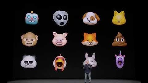 iPhone X Animoji   (15 Second Demo of Apple Animated Emojis)