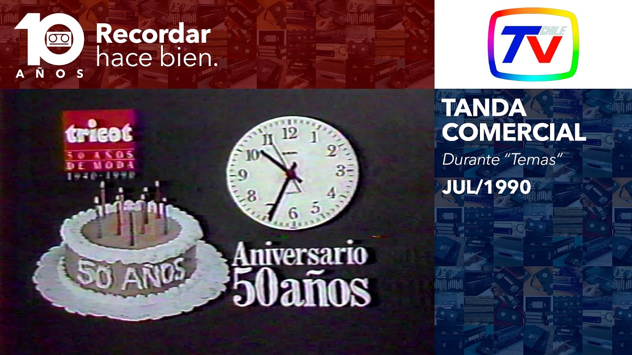 Tanda Comercial TVN (Julio 1990)