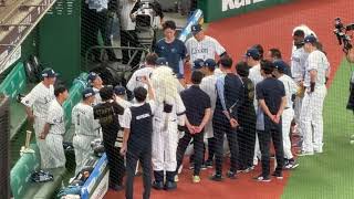 栗山巧 現役最後の円陣 声出し【西武vs楽天】2026/8/30