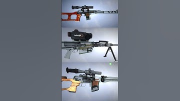 Sniper Comparison from different Era #reload  #animation #gunshorts #gamingshorts #3d  #comparison