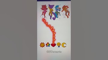 Poppy playtime smiling critters matching puzzle #viral #art #papercraft - 3