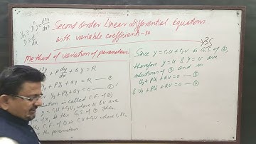 Second Order Linear Differential Equations with Variable Coefficients 10, by Yogendra Bahadur Singh