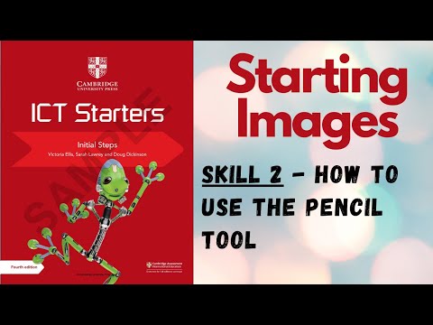 Part 2 - How to use the PENCIL TOOL in PAINT ICT Starters Initial Steps Cambridge