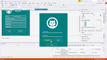VB.NET, C# UI Desıgn Login Form And PHP Based Login System (PART 2) Finish