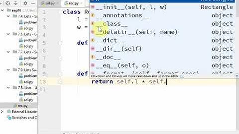 26 Python Rectangle Object كائن المستطيل بالبايثون