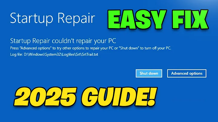 How To Fix Automatic Repair Couldn't Repair Your PC In Windows 10 11✅Automatic Repair Loop✅