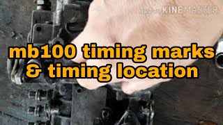 Mb100 timing marks and marking location