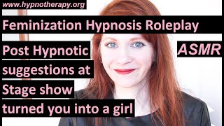 Feminization Hypnosis: Turned into a girl after going to a stage hypnosis show (preview)  ASMR