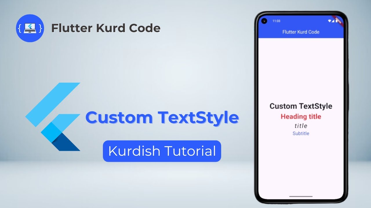 Flutter Custom TextStyle - Kurdish Tutorial - YouTube