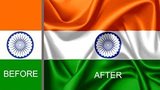 An indian flag 3D Effect in photoshop screenshot 4