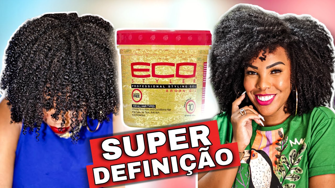 SUPER DEFINIÇÃO CABELO CRESPO ECO GEL ARGAN OIL POR LUANY CRISTINA