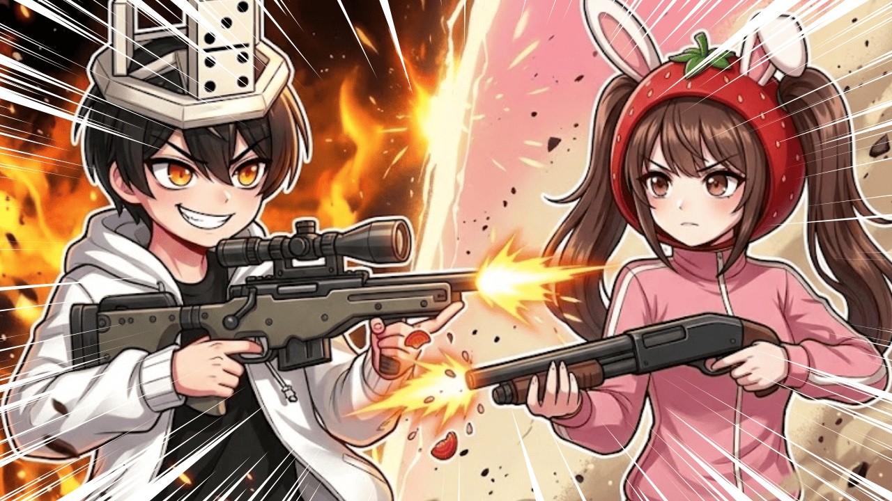 라이벌 한국 1위 마노님 VS  핵 쓰는 골드 쿠냐 100만 로벅스빵