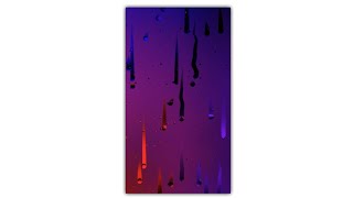 Rain drop black screen Effect | Template Video Background | Kinemaster Template Black Screen Status