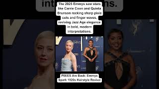 Famous PIXIES Are Back Emmys Spark 1920s Hairstyle Revival #pixies #emmys2025  #carriecoon #quintabrunson Net Worth