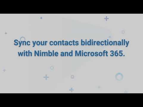 Nimble + Microsoft Two-Way Contact Sync