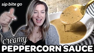 Creamy Peppercorn Sauce Recipe For Steak and Beef