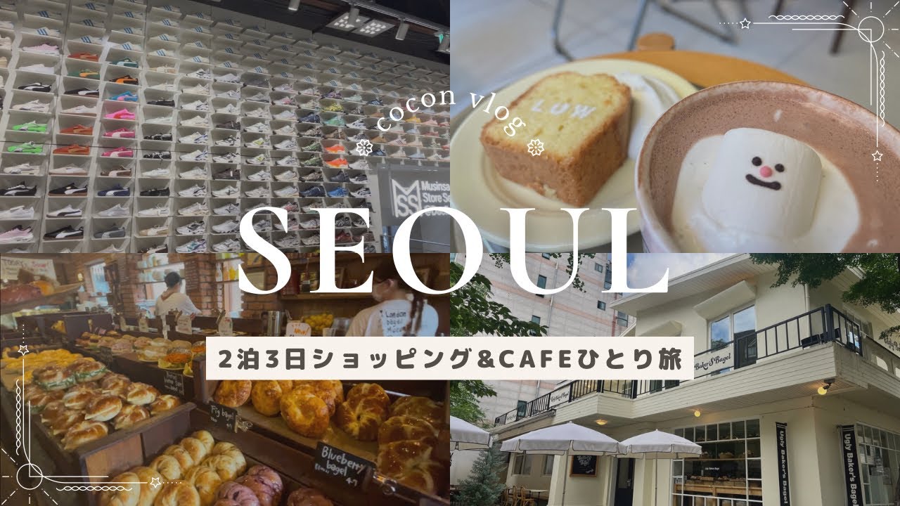 【韓国vlog】2泊3日ショッピング&カフェごはん一人旅/ソンス/漢南洞/東大門/明洞/서울/송수/한남동