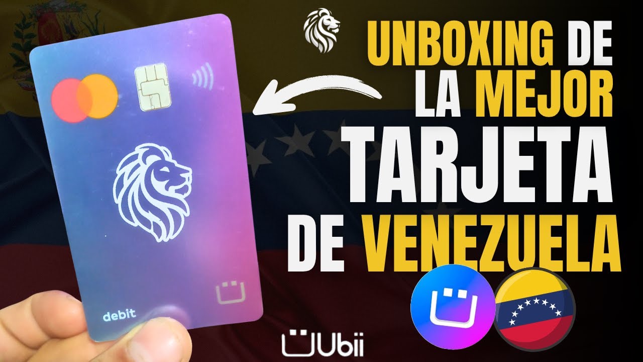Ubii UNBOXING La nueva TARJETA de UBII app 🇻🇪 | LA tarjeta MAS COOL de # ...