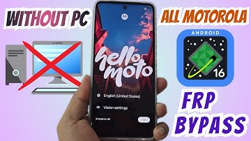WITHOUT PC Motorola Frp Bypass Account Google Remove ANDROID 16-15-14