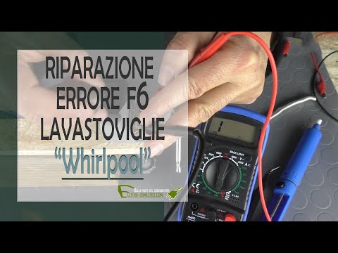 Errore F4 su la lavastoviglie Whirlpool WP75 - YouTube