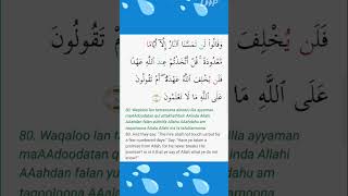 Surah Baqarah Ayat 80