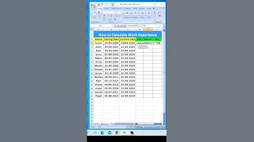 Use Work Experience Formula in MS Excel🔥How to calculate Work Experience in ms excel?